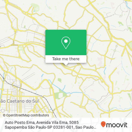 Auto Posto Ema, Avenida Vila Ema, 5085 Sapopemba São Paulo-SP 03281-001 map