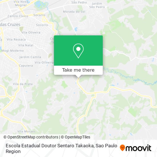 Mapa Escola Estadual Doutor Sentaro Takaoka