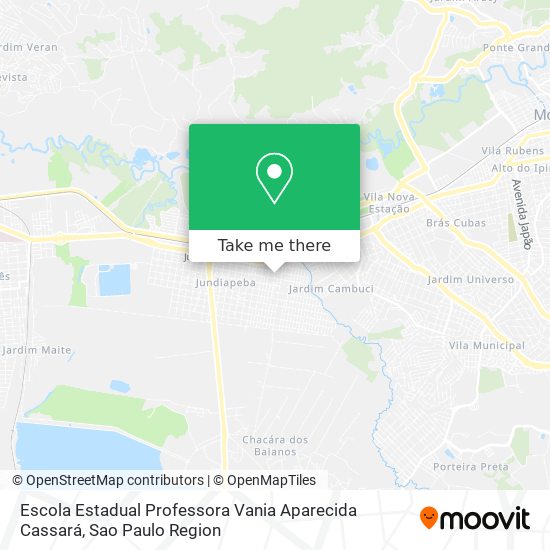 Mapa Escola Estadual Professora Vania Aparecida Cassará