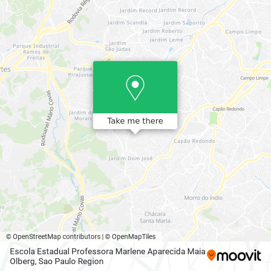 Mapa Escola Estadual Professora Marlene Aparecida Maia Olberg