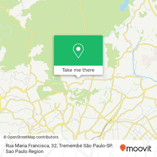 Mapa Rua Maria Francisca, 32, Tremembé São Paulo-SP