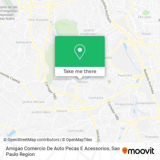 Amigao Comercio De Auto Pecas E Acessorios map