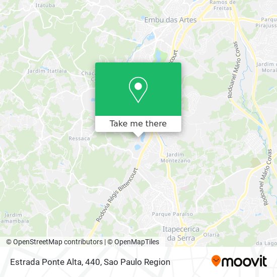 Estrada Ponte Alta, 440 map