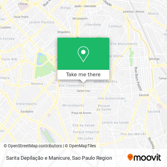 Sarita Depilação e Manicure map