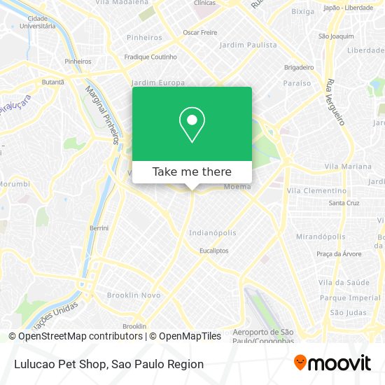 Mapa Lulucao Pet Shop