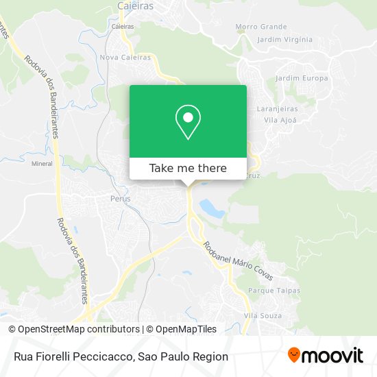 Rua Fiorelli Peccicacco map