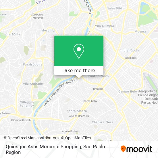 Mapa Quiosque Asus Morumbi Shopping