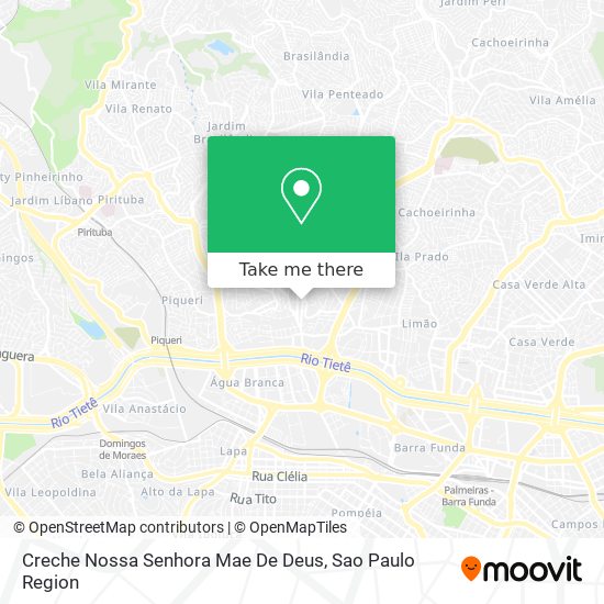 Mapa Creche Nossa Senhora Mae De Deus