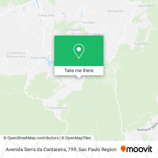 Avenida Serra da Cantareira, 799 map