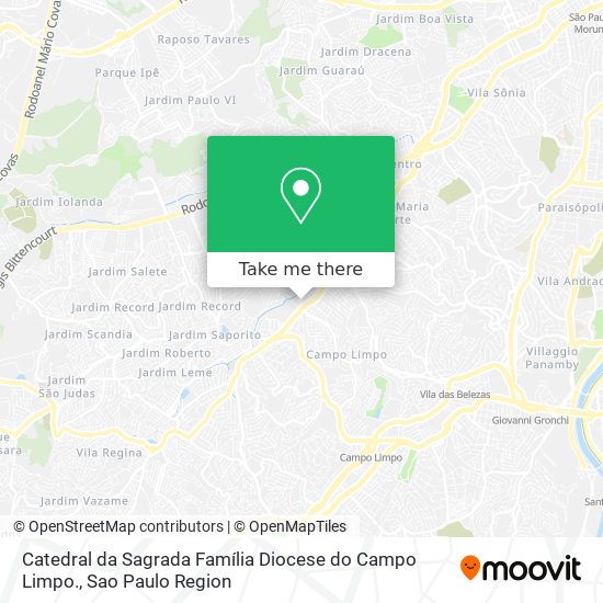 Catedral da Sagrada Família Diocese do Campo Limpo. map