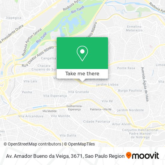 Mapa Av. Amador Bueno da Veiga, 3671