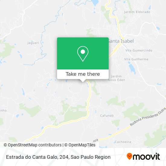 Estrada do Canta Galo, 204 map