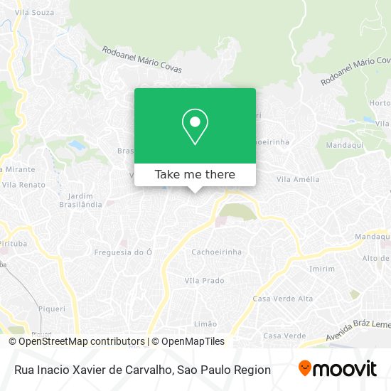 Mapa Rua Inacio Xavier de Carvalho