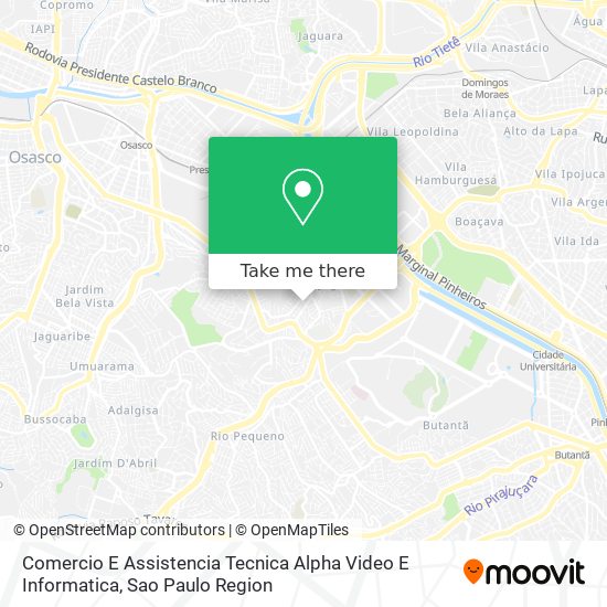 Comercio E Assistencia Tecnica Alpha Video E Informatica map