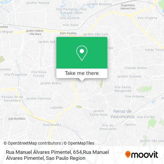 Rua Manuel Álvares Pimentel, 654,Rua Manuel Álvares Pimentel map