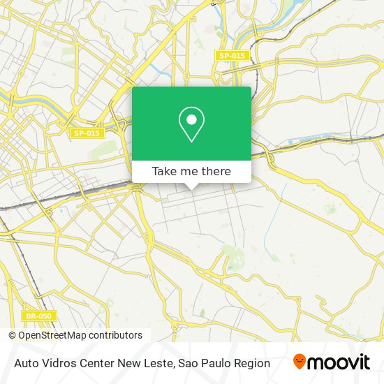 Mapa Auto Vidros Center New Leste