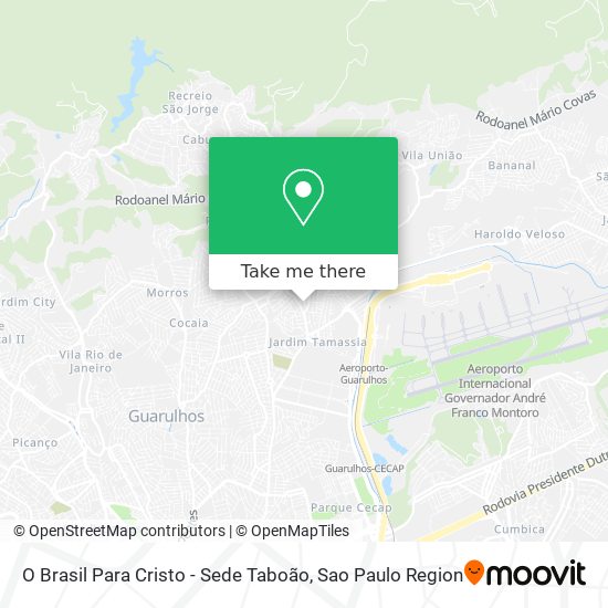 O Brasil Para Cristo - Sede Taboão map