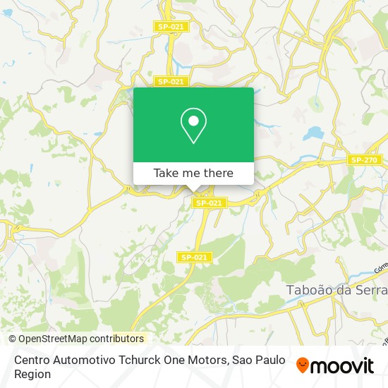 Centro Automotivo Tchurck One Motors map