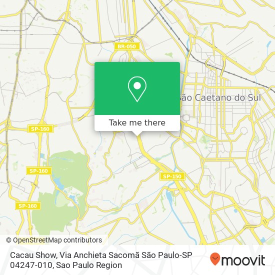Cacau Show, Via Anchieta Sacomã São Paulo-SP 04247-010 map