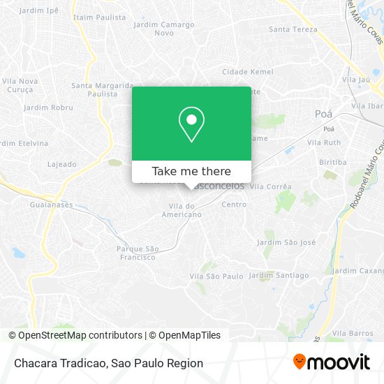 Chacara Tradicao map