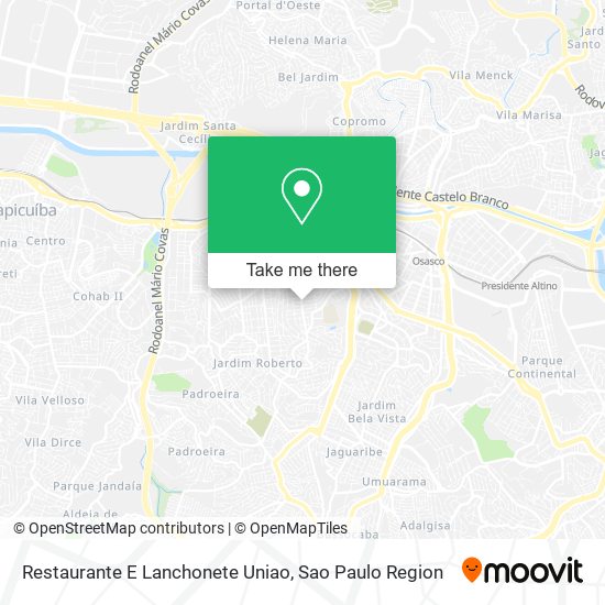 Restaurante E Lanchonete Uniao map