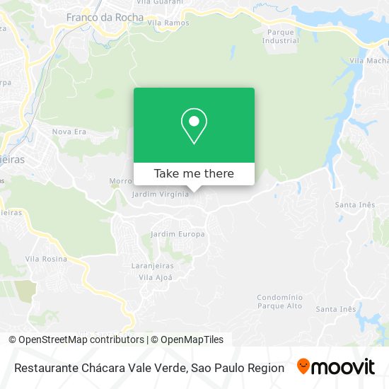 Restaurante Chácara Vale Verde map