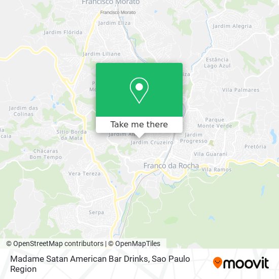 Madame Satan American Bar Drinks map