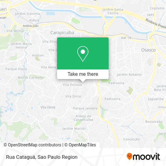 Rua Cataguá map