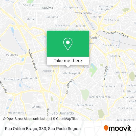 Mapa Rua Odilon Braga, 383