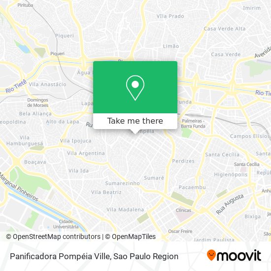 Panificadora Pompéia Ville map
