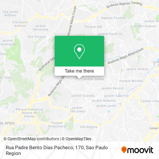 Rua Padre Bento Dias Pacheco, 170 map