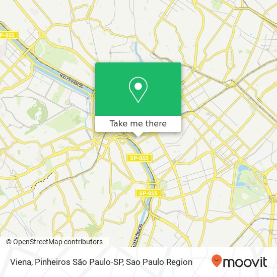 Mapa Viena, Pinheiros São Paulo-SP