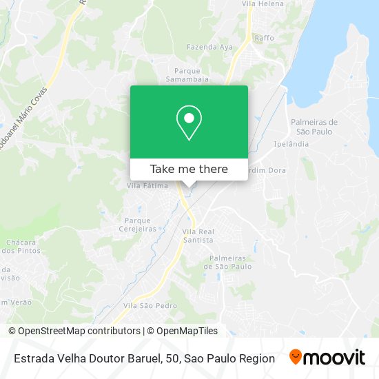 Estrada Velha Doutor Baruel, 50 map