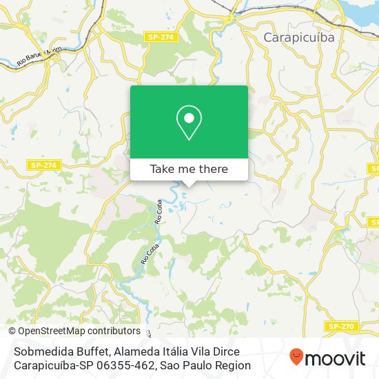 Sobmedida Buffet, Alameda Itália Vila Dirce Carapicuíba-SP 06355-462 map