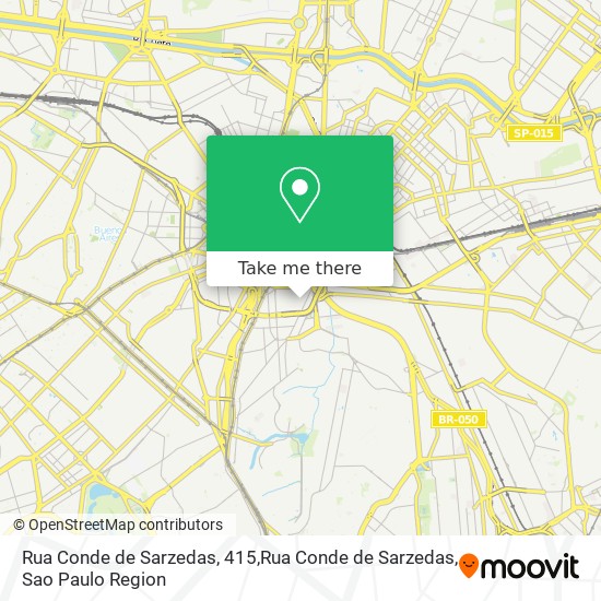 Mapa Rua Conde de Sarzedas, 415,Rua Conde de Sarzedas