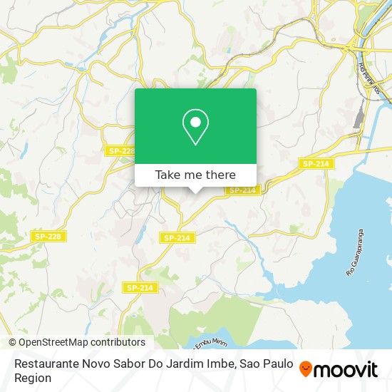 Mapa Restaurante Novo Sabor Do Jardim Imbe