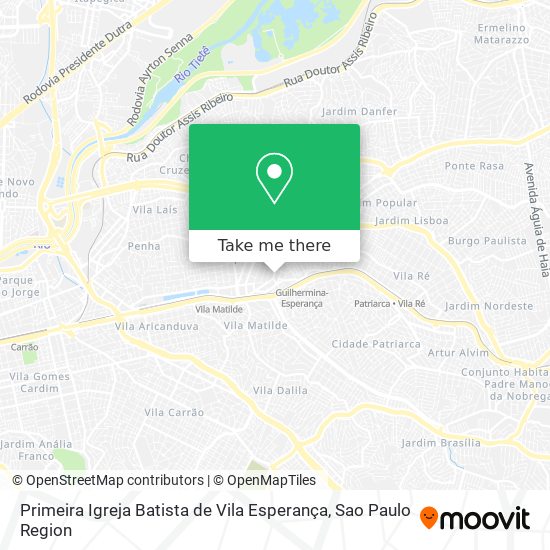 Primeira Igreja Batista de Vila Esperança map