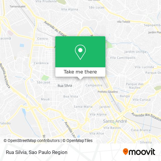 Rua Silvia map