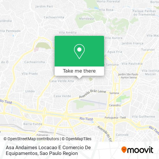 Asa Andaimes Locacao E Comercio De Equipamentos map