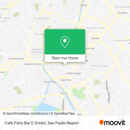 Cafe Paris Bar E Drinks map