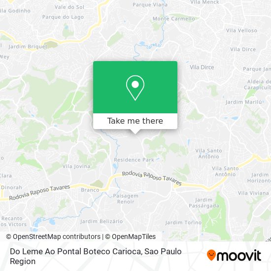 Do Leme Ao Pontal Boteco Carioca map