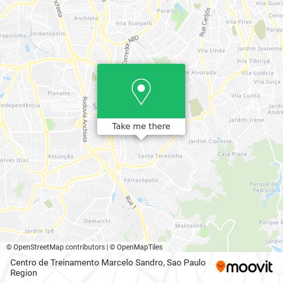 Centro de Treinamento Marcelo Sandro map