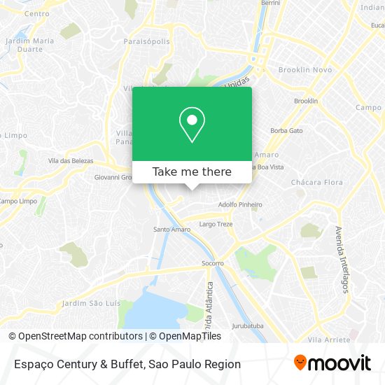Espaço Century & Buffet map