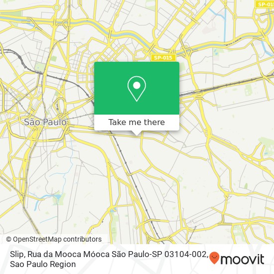 Mapa Slip, Rua da Mooca Móoca São Paulo-SP 03104-002