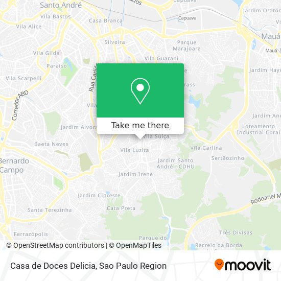 Casa de Doces Delicia map
