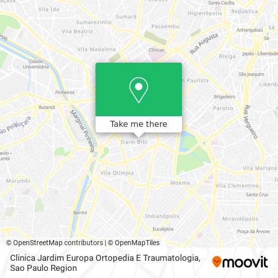 Clinica Jardim Europa Ortopedia E Traumatologia map