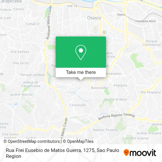 Rua Frei Eusebio de Matos Guerra, 1275 map