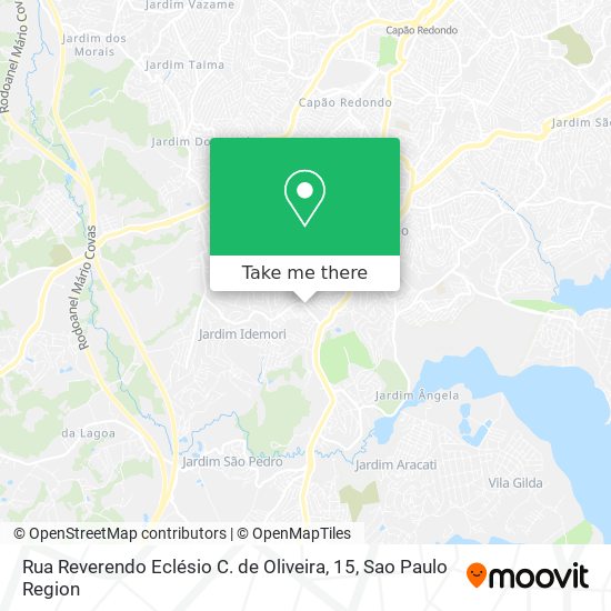 Rua Reverendo Eclésio C. de Oliveira, 15 map