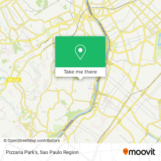 Mapa Pizzaria Park's