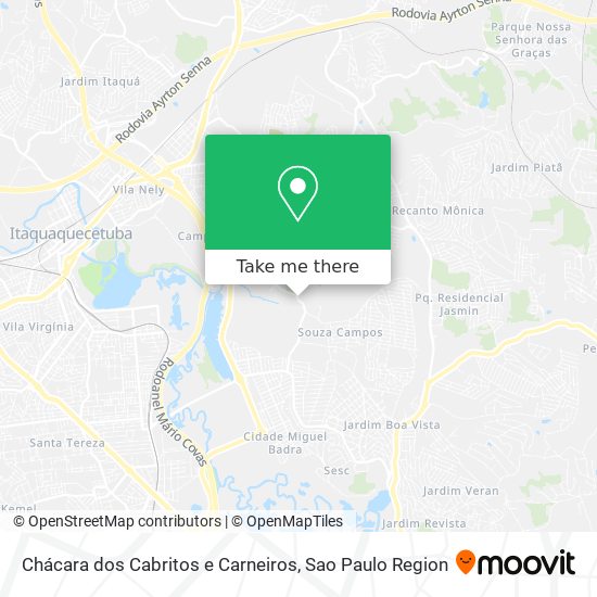 Chácara dos Cabritos e Carneiros map